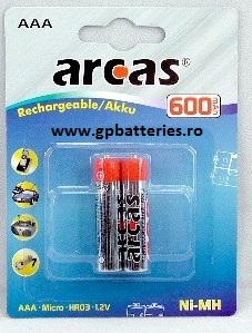 Acumulator AAA R3 600 Ni-MH Arcas